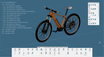 Benutzeroberfläche CATIA in 3DEXPERIENCE