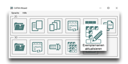 CATIA Wizard Exemplarnamen aktualisieren