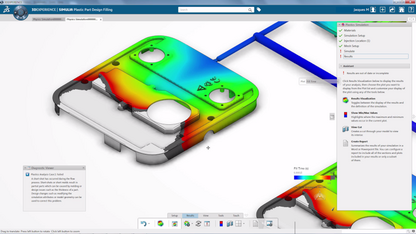 SIMULIA 3DEXPERIENCE Plastic Part Design Filling