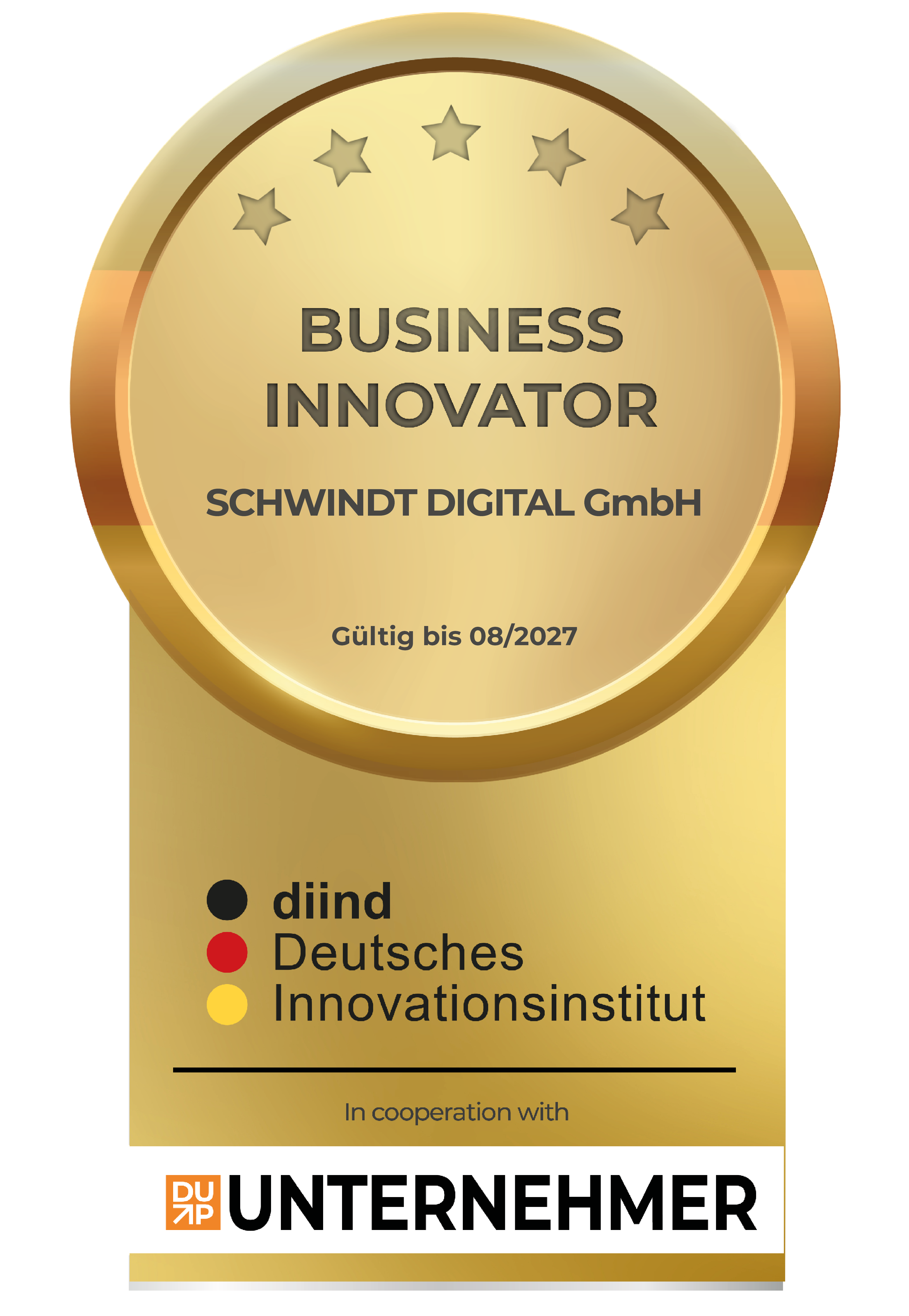 SCHWINDT DIGITAL Business Innovator Siegel