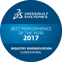 Dassault Systèmes Award best performance 2017 diversification Eurocentral